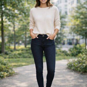 AG Adriano Goldschmied Abbey Ankle Skinny Jeans Black 27